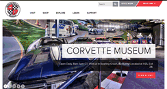 Desktop Screenshot of corvettemuseum.org